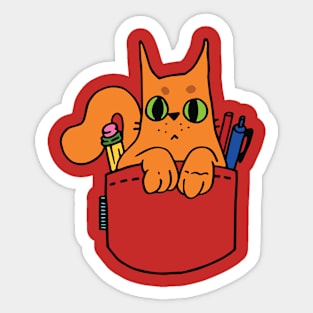 Pocket Pal - Travel Size Cat Sticker